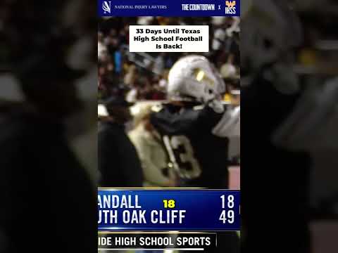 Posting 1 play every day until Texas High School Football is back! 33 Days left!