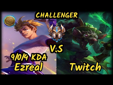 KBM TitaN (EZREAL) vs TWITCH - 9/0/4 KDA BOTTOM ADC CHALLENGER GAMEPLAY - BR v9.7
