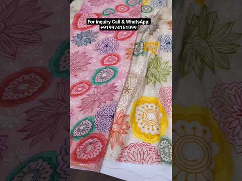 Printed viscose fabric pure lenzing silk kurti fabrics manuf...