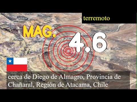 😱🚨  Terremoto cerca de Diego de Almagro, Provincia de Chañaral, Región de Atacama, Chile actualizaci