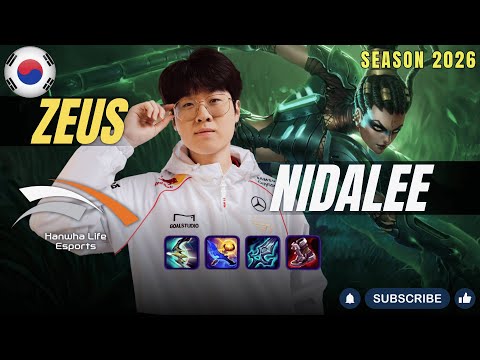 HLE Zeus NIDALEE vs IRELIA Top - Patch 26.1 KR Ranked | lolrec