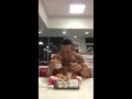 In and out burgers tattoo flexing shirtless