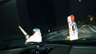 KILLER CLOWN RUN OVER Clown Sighting (Original Video)