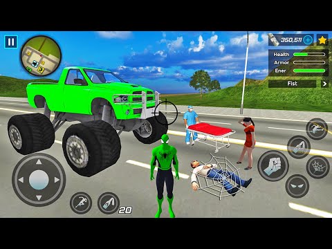 Spider Rope Hero Ninja Gangster Crime Vegas City #20 - Android Gameplay