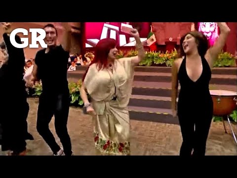 El baile de Layda en su Primer Informe