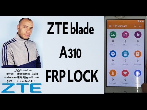 zte blade a310 frp lock google account bypass reset