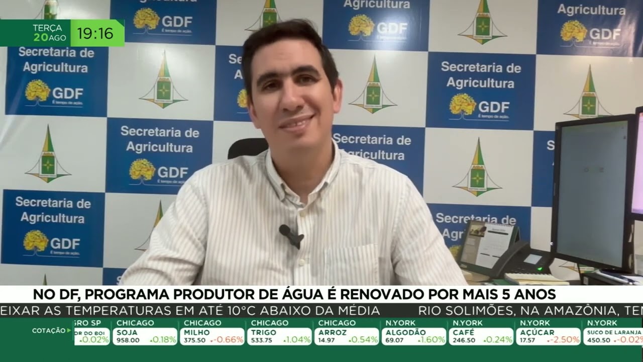 No DF, programa produtor de água é renovado por mais 5 anos