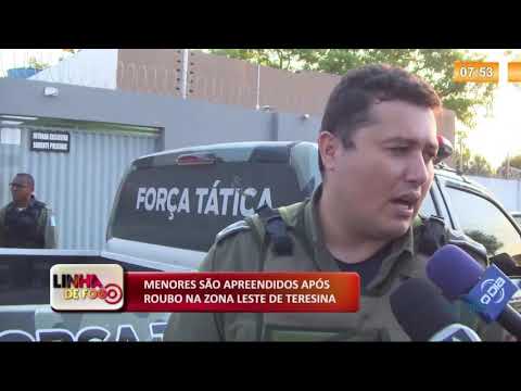 LINHA DE FOGO 04 12 2019  Menores apreendidos apoÌs roubo na zona Leste de Teresina