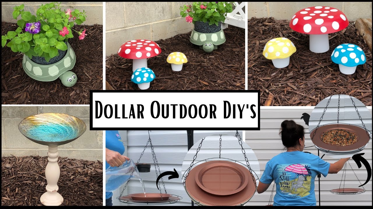 Dollar Outdoor Patio Diys/Garden Decor Diys