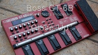 Video thumbnail for Boss GT-6B Bass Effects Pedal Close-Up by tymemedia