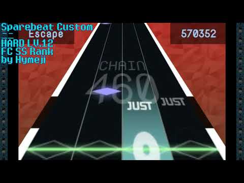 Sparebeat- ニニ(Nini) HARD LV.12 FC SS Rank