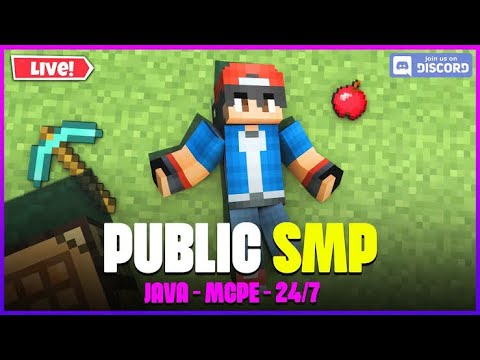 Minecraft Live 24/7 SMP Server with Java & PE 1.19! Join Now!