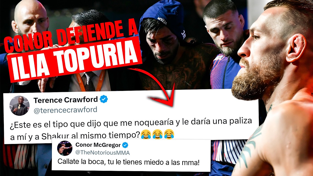 CONOR McGREGOR DEFIENDE a ILIA TOPURIA