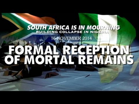 Formal Reception of the Mortal Remains from Nigeria