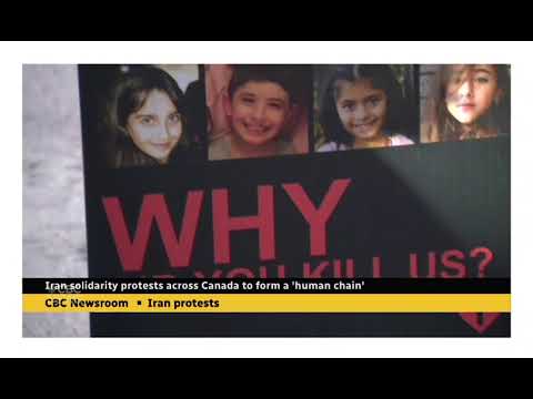 "AmirAli Alavi's interview with @cbc 29 October about human chain in Toronto and around the world