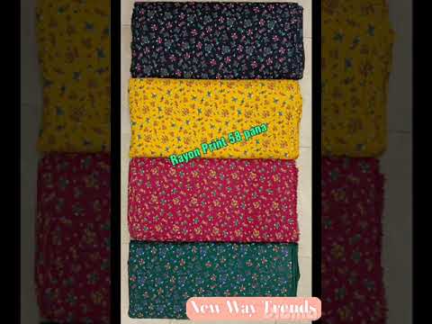 Rayon Digital Printed Fabric