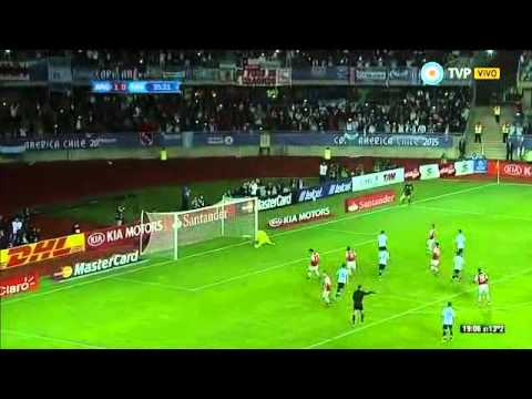Argentina 2 - 2 Paraguay COPA AMERICA 2015 - Tv Publica