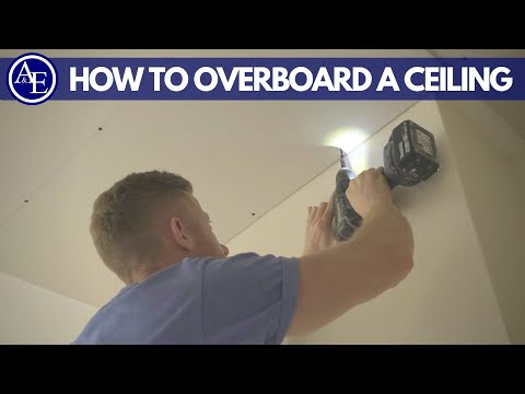 HOW TO OVERBOARD A CEILING | DIY Series | Build with A&E