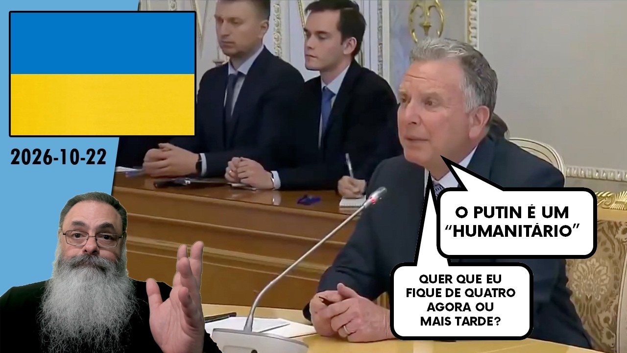 #Ucrânia 2026-10-22: WITKOFF chama PUTIN de "HUMANITÁRIO" demonstrando HUMILHAÇÃO AMERICANA
