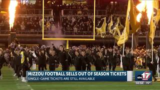 Mizzou football sells out of season tickets for 2026
