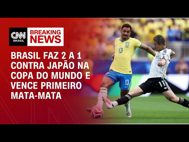Copa do Mundo: Brasil faz 2 a 1 contra Japão e segue para as oitavas | CNN 360°