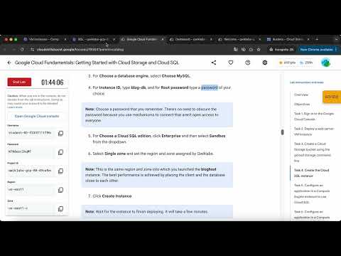 Cloud SQL for MySQL Qwik Start GSP151