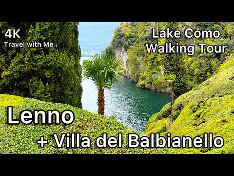 Peaceful Walk from Lenno to Villa Balbianello – Lake Como, Italy | 4K Walking Tour with Nature Sound