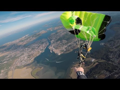 Friday Freakout: Skydiver's Failed Cutaway, Parachute Line Snagged On Container