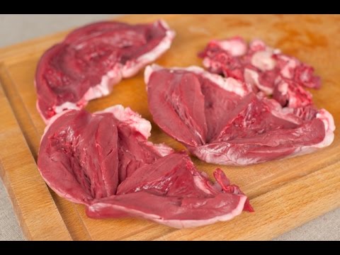 Rensing av økologisk lammehjerte