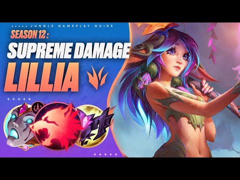 Buffed LILLIA JUNGLE Is STRONG: How To Path & Carry! | Season 12 Jungle Gameplay Guide & Deer Build
