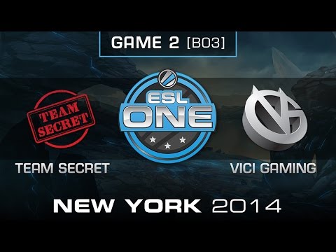 Team Secret vs. Vici Gaming - Semifinal Game 2 - ESL One New York 2014 - Dota 2