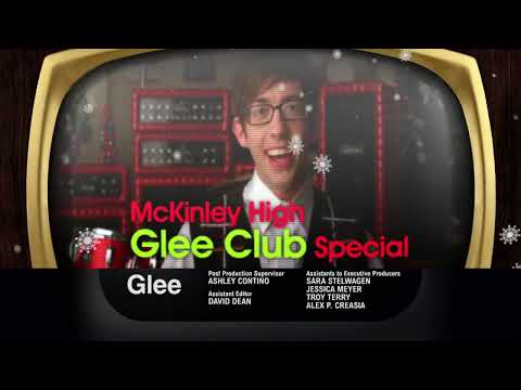 FOX promo still for Glee S3E9 'Extraordinary Merry Christmas' with New Directions holiday staging