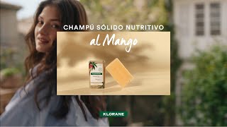 Klorane Champú sólido al Mango - Nutrición en profundidad para cabellos secos anuncio