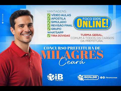 AULA DE  PORTUGUÊS - CONCURSO  PREFEITURA DE MILAGRES /CE