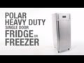 Video: Armario frigorífico Gastronorm de uso intensivo 1 puerta maciza 650L. Polar U632