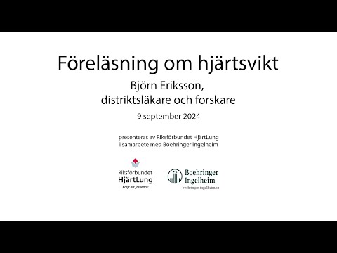 Föreläsning om hjärtsvikt