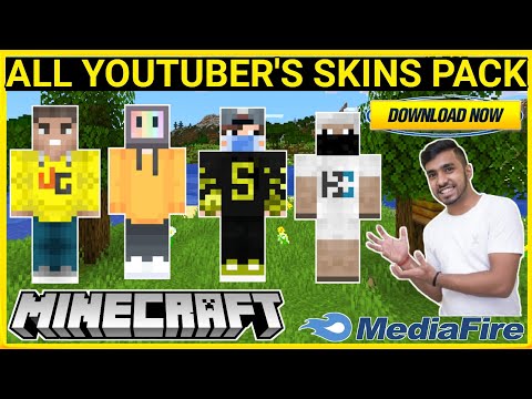 All Youtuber's Minecraft Skins | Get All Youtubers Skins In Minecraft | in hindi | 2021