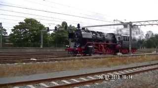 preview picture of video 'Veluwsche Stoomtrein Maatschappij  &  VSM-loc 50 3654 in Apeldoorn'