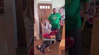 Stepdad surprises stepdaughter with Christmas adoption papers gift 🥺❤️ #shorts