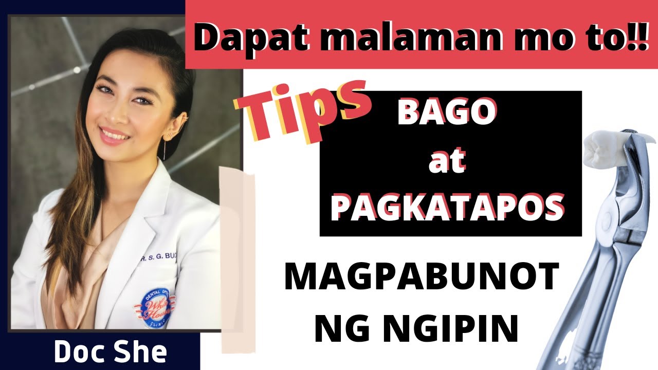 Putar video Tips BAGO AT PAGKATAPOS MABUNUTAN |MGA DAPAT MALAMAN BEFORE AND AFTER MAGPABUNOT NG NGIPIN sekarang Tips BAGO AT PAGKATAPOS MABUNUTAN |MGA DAPAT MALAMAN BEFORE AND AFTER MAGPABUNOT NG NGIPIN