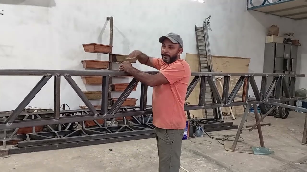 Como calcular uma treliça metálica.