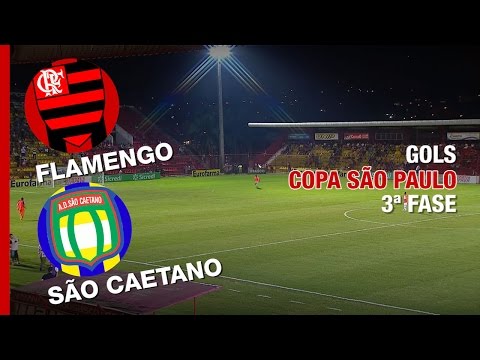 Gols - Flamengo 3 x 0 São Caetano - Copa São Paulo - 13/01/2017