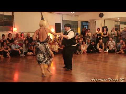  Alejandra Mantinan  and  Aoniken Quiroga  are  dancing  at  Tel-Aviv Tango Festival  in  2016