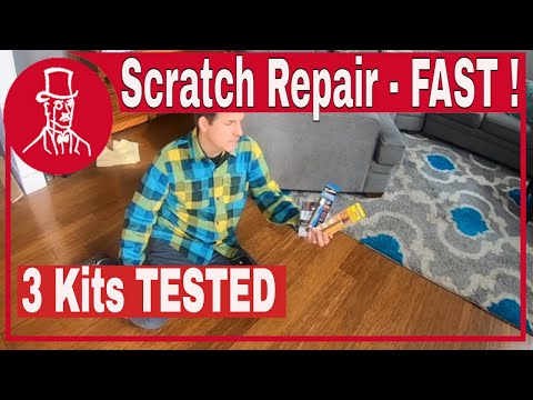 How to repair a scratch on engineered hardwood floor:...