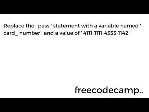 Implementing The Luhn Algorithm Pythonbeta Certification Step 2