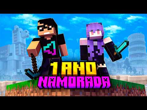 SOBREVIVI 1.000 DIAS COM A NAMORADA NO MINECRAFT - O FILME COMPLETO