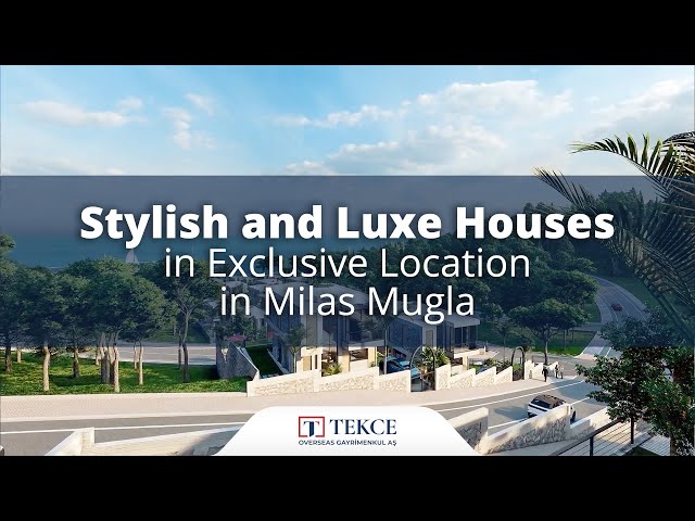 Muğla Milas'ta Kadık Konakları'nda Şık Tasarımlı Lüks Evler