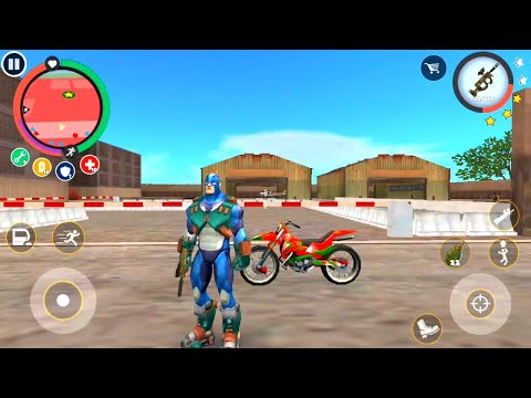 Rope hero military base attack power aircraft | Rope hero vice town new game | Games on