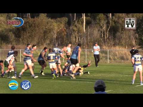2015 NHRU Round 12 Premier 1 Highlights - Southern Beaches v Wanderers