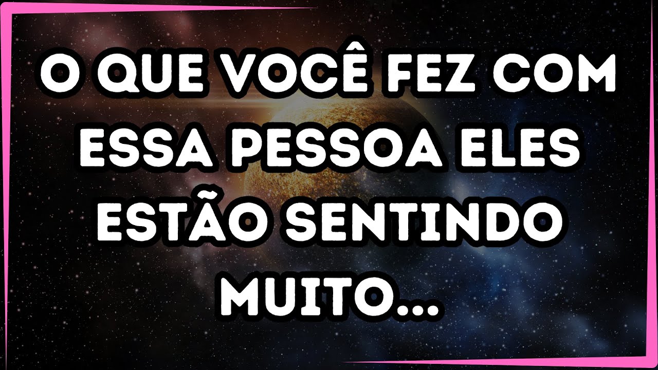 Mensagem dos Anjos 🦋 O que você fez com essa PESSOA? Eles estão SENTINDO muito....